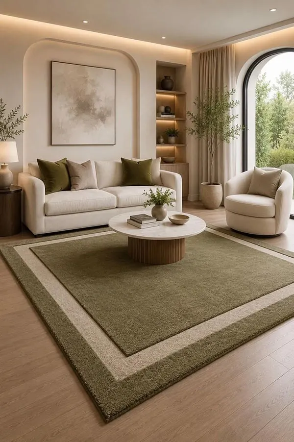 Olive Green Living Room Decor 11