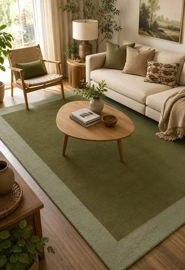 Olive Green Living Room Decor 16