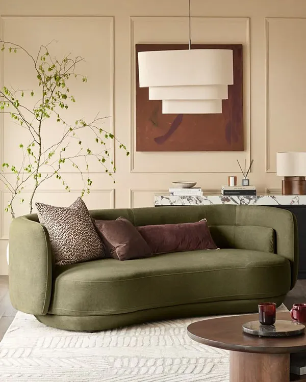 Olive Green Living Room Decor 17