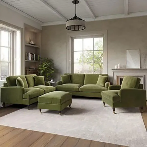 Olive Green Living Room Decor 2