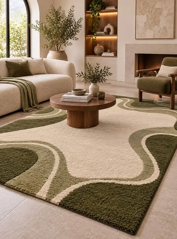 Olive Green Living Room Decor 30