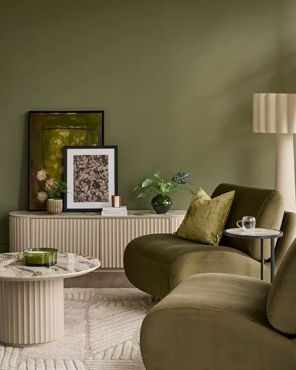Olive Green Living Room Decor 5