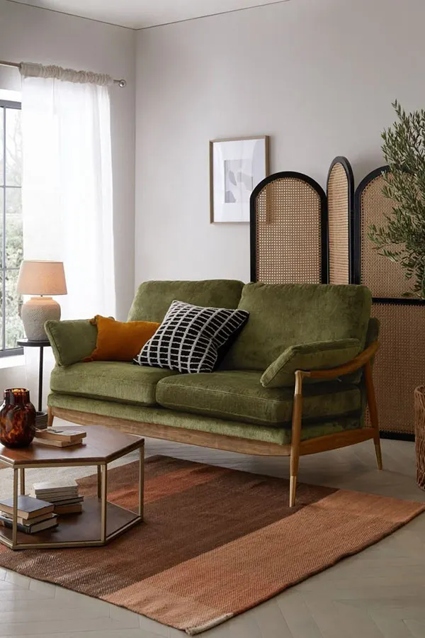 Olive Green Living Room Decor 7