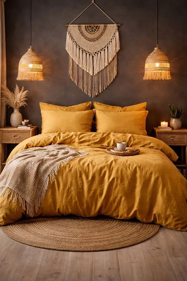 Warm and cozy bedroom decoration 1