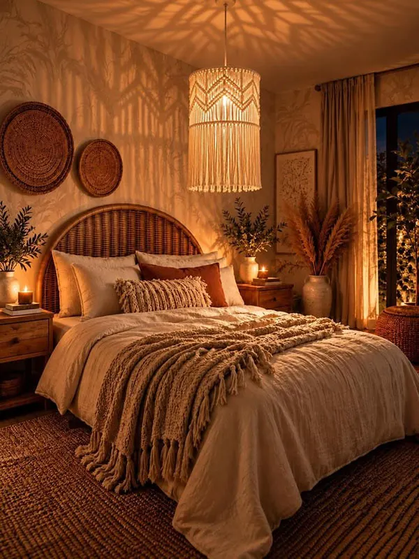 Warm and cozy bedroom decoration 10