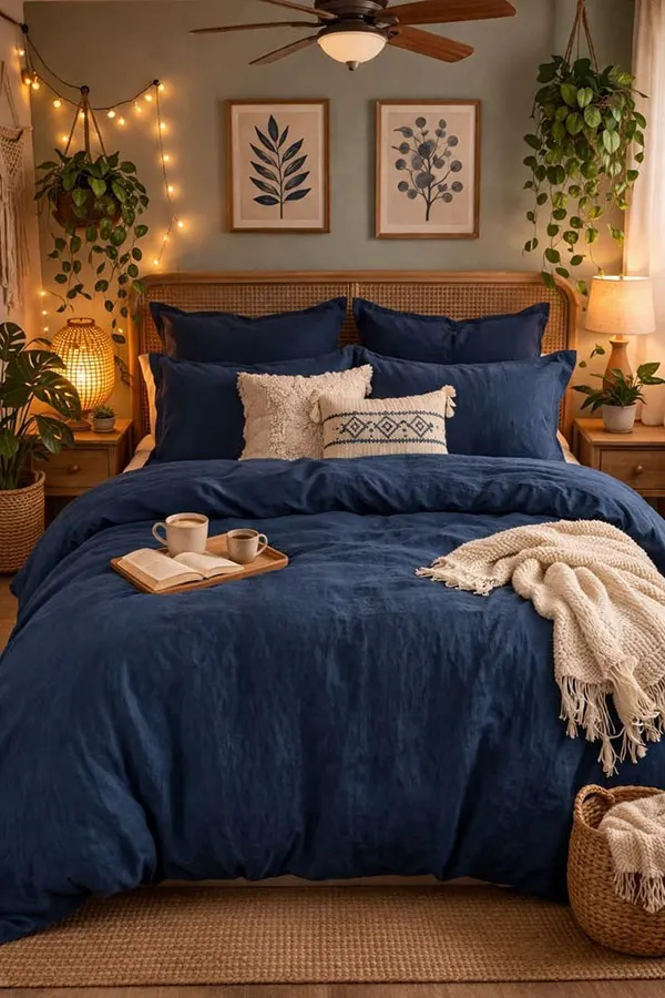 Warm and cozy bedroom decoration 22