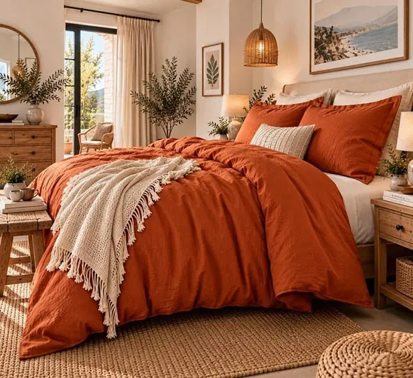 Warm and cozy bedroom decoration 27