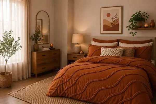 Warm and cozy bedroom decoration 29