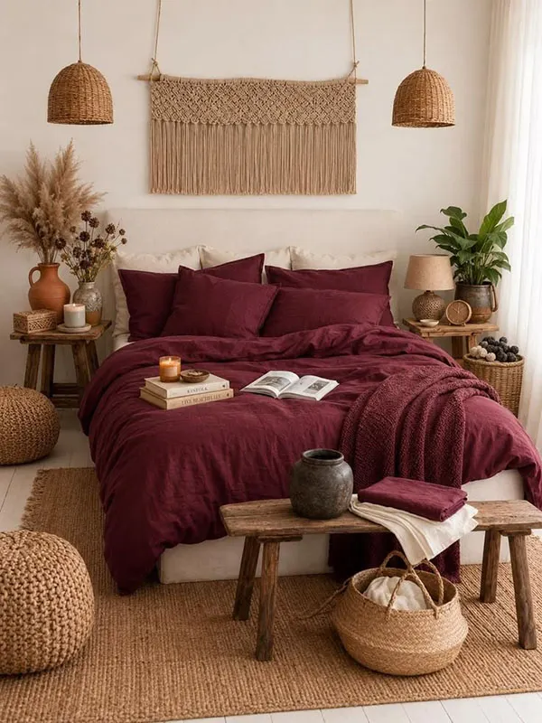 Warm and cozy bedroom decoration 31