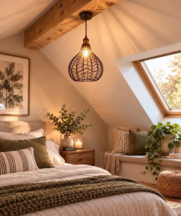 Warm and cozy bedroom decoration 9