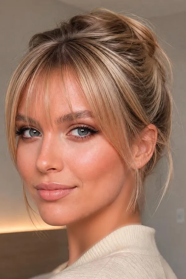 Wispy bangs hairstyle 1
