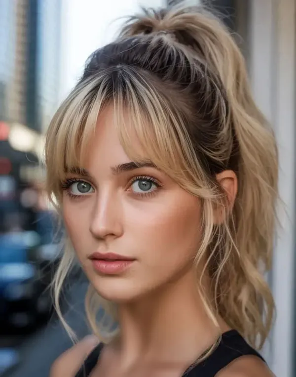 Wispy bangs hairstyle 10
