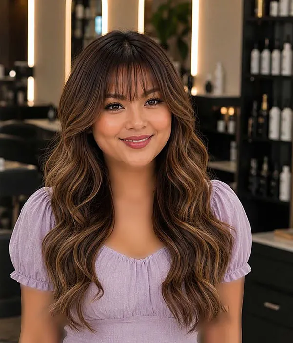 Wispy bangs hairstyle 11
