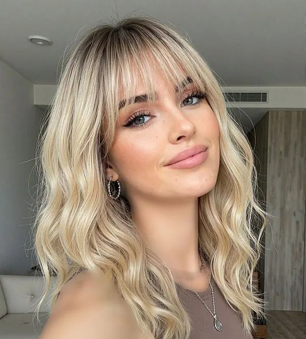 Wispy bangs hairstyle 12