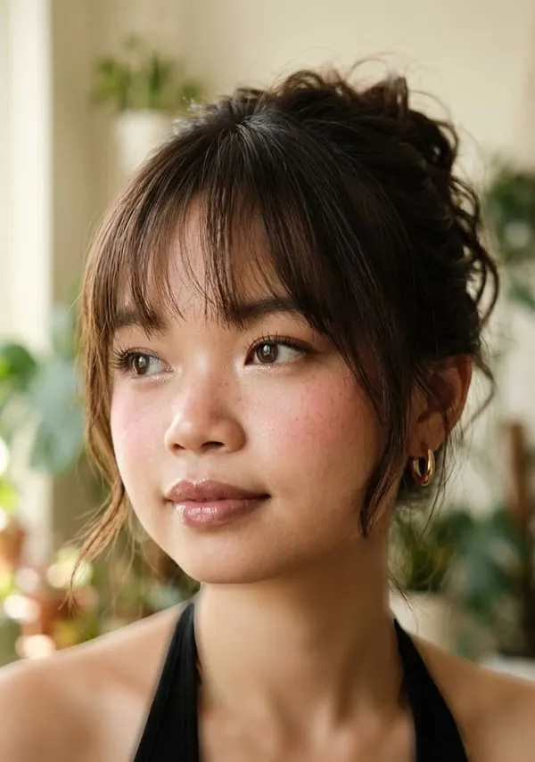 Wispy bangs hairstyle 14
