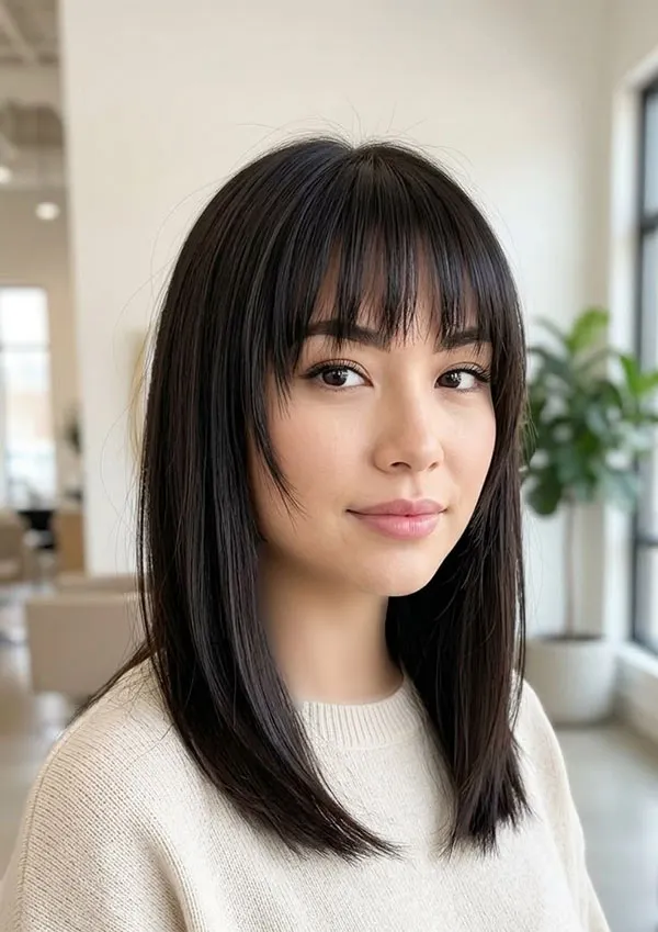Wispy bangs hairstyle 20
