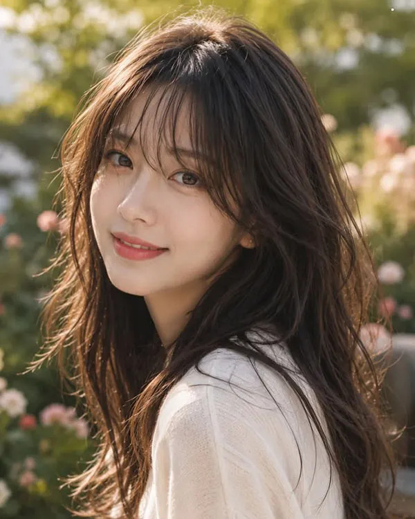 Wispy bangs hairstyle 24