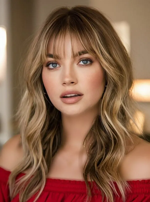 Wispy bangs hairstyle 25