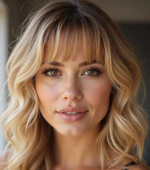 Wispy bangs hairstyle 4