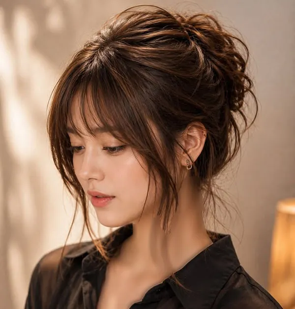 Wispy bangs hairstyle 5