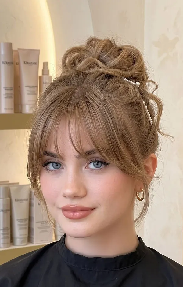 Wispy bangs hairstyle 6