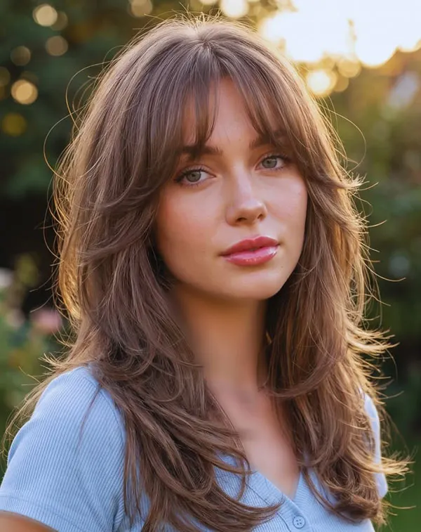 Wispy bangs hairstyle 9
