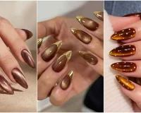 طرح ناخن کت‌آی پاییزی
