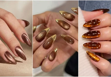 طرح ناخن کت‌آی پاییزی