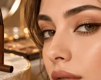 خط چشم قهوه‌ ای