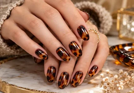 طرح ناخن لاک‌ پشتی