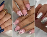 مدل ناخن مربع دخترانه