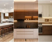 کابینت سفید قهوه ای